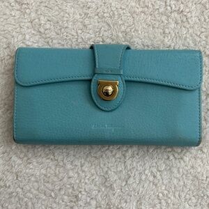 Nearly new Ferragamo turquoise wallet